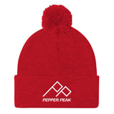 Pom Pom Knit Cap